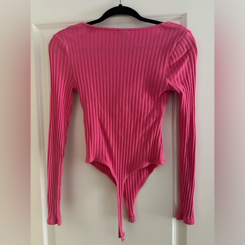 Pink long sleeve body suit - Picture 3 of 3